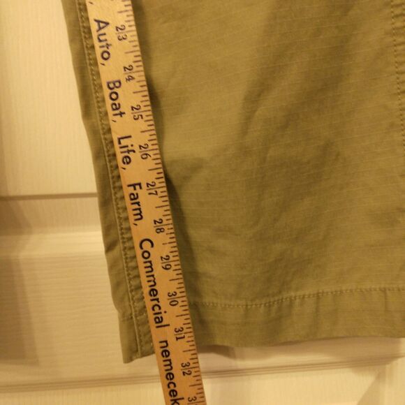 Eddie Bauer cargo pants mens 30x32 khaki tan ripstop surplus malt 5700 - Picture 6 of 11